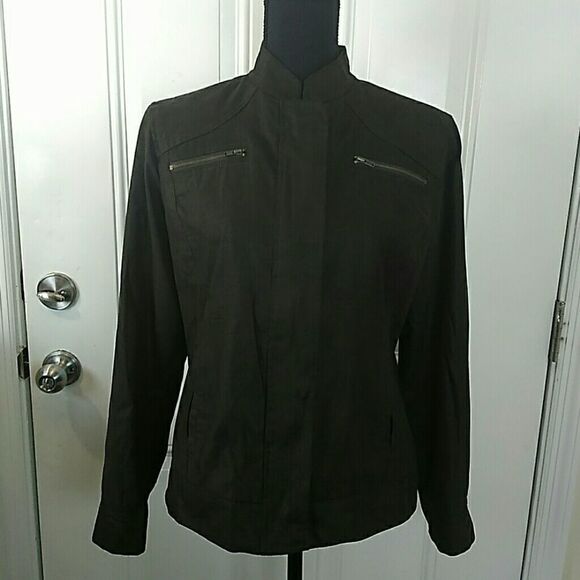 Chico's Brown jacket with suede look - Picture 1 of 8